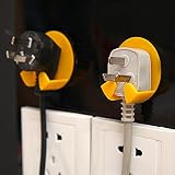Miklan 4個電源プラグソケットジャックフックラックホルダーハンガーホーム壁装飾オーガナイザー