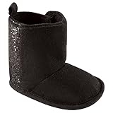 Luvable Friends Winter Boot With Glitter カラー: ブラック