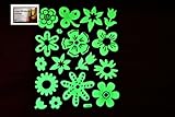 PertidStar Glow In The Dark Stars Wall Stickers Flower Cute for Starry Sky Perfect For Kids Bedding 