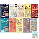 ママクック 猫 フリーズドライ おやつ 無添加 国産 10種 (ホタテ11g, ニジマス15g, ササミふりかけ 25g, ムネ肉レバーミックス 18g, ムネ肉スナギモミックス 18g, ワカサギ 10g, シラウオ 10g, ササミ 30g, 牛モモ肉 17g, 豚モモ肉 20g) + 動物のためのβグルカン１袋