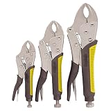 3 Piece Curved Jaw Locking Pliers Set [並行輸入品]