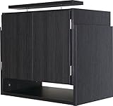 選べる5カラー！天井つっぱり上置き 幅 60cmX奥行39cm 天井高226cm～265cm対応(ブラック)