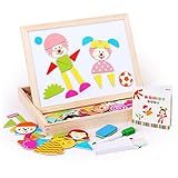 Little star Educational Wooden Magnetic Puzzle Toys for Children Kids Toys [並行輸入品]