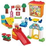 [バンダイ(BANDAI)] BlockLabo ブロックラボ アンパンマン たのしいこうえんブロックバケツ 対象年齢 3 才以上 それいけ！アンパンマン