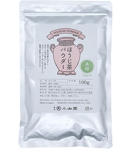 Amazon | ほうじ茶パウダープレミアム「焦がし」100g 山政小山園謹製