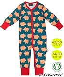 北欧スウェーデンのベビー服 Baby Pig 長袖カバーオール 3-9ヶ月/9-18ヶ月 Maxomorra マクソモーラ (74/80)