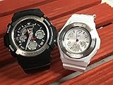 カシオCASIO 腕時計 G-SHOCK&BABY-G ペアウォッチ 純正ペアケース入り ジーショック&ベビージー 2本セット AW-590-1AJF BGA-100-7B3JFクリスマス プレゼント ギフト Xmas 人気 ラッピング無料 クリスマスカード