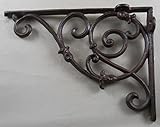 Cast Iron Ornateスクロールパターン壁ブラケット