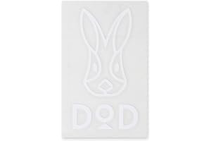 DOD(ディーオーディー) ロゴステッカーL 屋外耐候性タイプ カッティングステッカー ホワイト