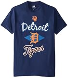 MLB Detroit Tigersメンズ58t Tシャツ、ネイビー、XXLサイズ