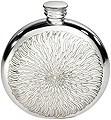 Wentworth Pewter - Sunfish Round Pewter Flask, Spirit Flask, 6oz Capacity