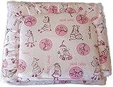BlueberryShop Reversible Minky Cotton Pram Crib Moses 2pc Set Quilt & Pillow (29.5" x 25.5") ( 0-12 