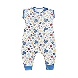 NinkyNonk Toddler Cotton Sleepsack Wearable Blanket Summer Blue,NB-1.5T by NinkyNonk