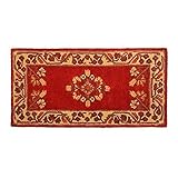 Minuteman International Vermillion Jardin Rectangular Wool Hearth Rug [並行輸入品]