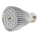 9W E27 フルスペクトラムの植物育成 40 LED電球 ガーデン温室植物苗の成長ライト