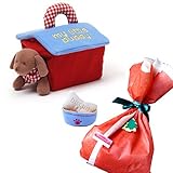 メモリアルギフト 知育玩具 ガラガラ 犬 の ぬいぐるみ「マイリトルパピーハウス」 通常イベントラッピング