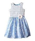 [ユーエス エンジェルス] Us Angels Brocade Lace Sleeveless Dress w/ Satin Ribbon Trim (Toddler/Little Kids) ドレス