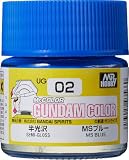 GSI クレオス(GSI Creos) ガンダムカラー MSブルー 半光沢 10ml 模型用塗料 UG02