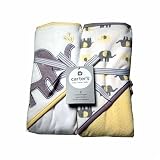 Carters Baby Hooded Towels-White/Yellow Elephant 2Pk by Carter's Inc.