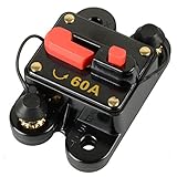 Y-SOLAR 12V 24V 60A 80A 100A 150A 200A 250A 300A DCホームソーラーシステム防水回路ブレーカリセットヒューズインバータ (60A)