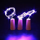 LEDイルミネーションライト 防水銅線(3pcs)ワイヤー 7CM 15LEDs 高輝度 星空フェアリーライト DIY 銅線ストリングスライト 雰囲気作り ボトルランプ 家、パーティー、結婚式、クリス