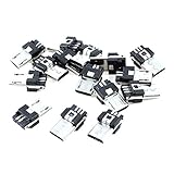 Hommy マイクロUSB Bタイプオスコネクタ　　ケーブルコネクタ　15個入り