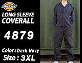 Dickies ディッキーズ 4879 DN（ダークネイビー）3XLサイズ　長袖つなぎ ツナギ 大きいサイズもあります