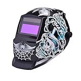 Nuzamasソーラーパワードオートダークニング溶接ヘルメットマスクアークティグミグ溶接フェイスプロテクションシェード範囲を調整したプラズマ切断DIN4 / 9-13 UV / IV保護DIN16