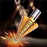 1ピース六角チタンステップコーンドリルビット穴カッター5-35ミリメートルhss工具高速度鋼木材金属掘削