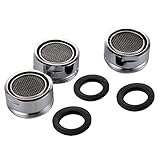 節水泡沫器 蛇口フィルター 24mm 清浄器　シルバートーン 3pcs/5pcs 泡まつキャップ 水栓部品 (3個セット)