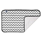 Planet Wise DesignerPadGrayChevron Designer Waterproof Diaper Pad, Gray Chevron by Planet Wise