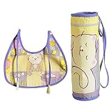 Digitally printed 300 TC Cotton Padded Bib And Bottle Cover Set For Infant Kids-Duckling by ShalinIn