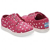 【TOMS】トムス PASEOS FUCHSIA CANVAS HEARTS キッズ/ベビースリッポン　10006269 (T8(15cm)) [並行輸入品]