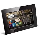 ETEPON 7インチ HDMIモニター 1024 x 600高精細解像度 Raspberry Pi用 ディスプレイ カメラ、ラップトップ、TVボックスなどのHDMI入力デバイスをサポート 互換 サブモニター ブラックEP007