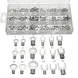 330Pcs Terminals Connector Assortment Non-Insulated Copper