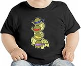 Cute Little Turtles オーガニックベビーTシャツ 12 - 18 Months
