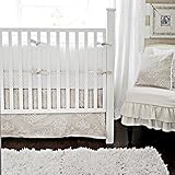 New Arrivals Pebble Moon 4 Piece Crib Set, Khaki/white by New Arrivals [並行輸入品]