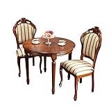 ヴェローナ クラシック ダイニング3点セット (テーブル幅90cm+チェア2脚) [■] 組立設置付き