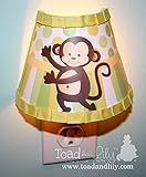 イエローとグリーンPop Monkey Boys Night Light for子供寝室赤ちゃん保育園nl0015