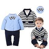 Cuteshower ベビー キッズ 子供服 フォーマル カバーオール ロンパース 男の子 中綿 防寒 出産祝い 80サイズ