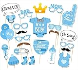GJTr フォトプロップス 子供 キッズ 誕生日 パーティー 写真撮影 小道具 25点 セット 男の子 B
