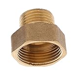 Perfk 真ちゅう製　パイプ継手ニップル　接続　自動車/工業/商業適用　全2種類　六角ニップル　管継手 - 25×20mm