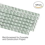Eco pultrusionsファイバーグラスpultrudedバー、ファイバーグラス鉄筋、1 / 2 " 48in 1/2"x48" 12pack RB010248WN12