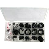 Stalwart 75-1225 Hawk Snap Ring Shop Assortment, 300 Rings in 18 Different Sizes by Stalwart