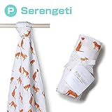 aden + anais (エイデンアンドアネイ) おくるみ 1枚 箱入り 出産祝い アフガン ベビー用品 ベビーギフト (P Serengeti) [並行輸入品]