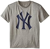 MLBニューヨーク・ヤンキースYouth Boys Phantom Heathered Short Sleeve Tee、ストーングレー、XXLサイズ18