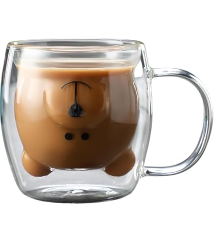 こっぷ Amazon | ダブルウォールグラス270ml耐熱グラスカップ二重構造断熱結露