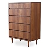 LOWYA （ロウヤ） 収納 チェスト リビングボード 国産 北欧風 引出し 桐 金属フルスライドレール 木目調 半完成品 タンス キャビネット ハイタイプ ウォルナット