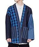 [カヤ] カーディガン 松阪木綿 みいと織×岡山 井原デニム メンズ羽織 NV AI