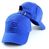 シカゴ・カブスAmerican Needle Mlb Tonal Ballpark Cotton Twill Adjustable Dad Hat ブルー